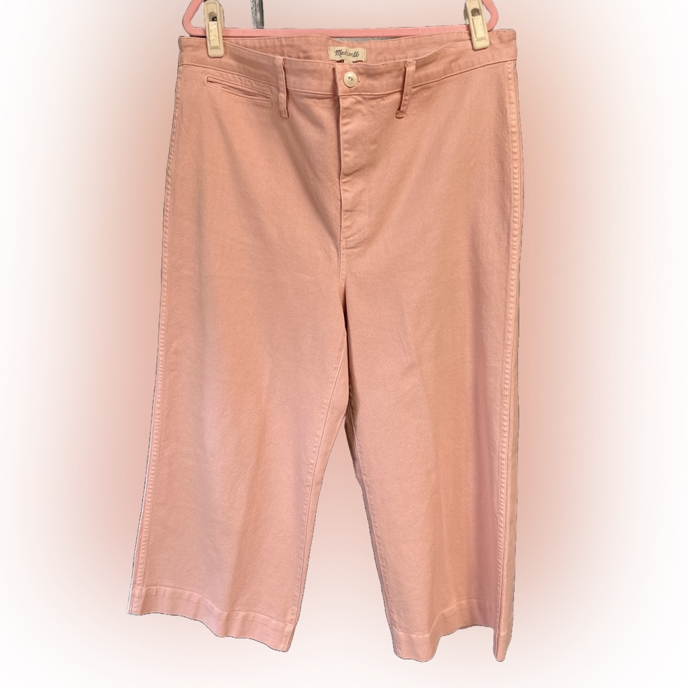 Madewell Emmett Wide-Leg Crop Pants, Size 34